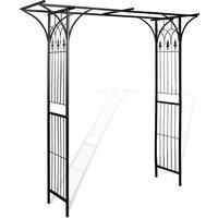 Garden Tall Iron Arch Climbing Rose And Plants Outdoor Decor Patio Terrace 200cm
