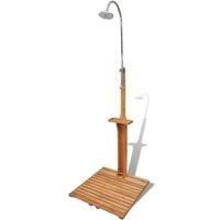 vidaXL Wooden Garden Shower