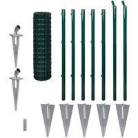 vidaXL Set Spike Euro Fence 10 x 1,0 m