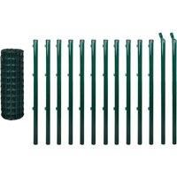 Vidaxl Euro Fence Steel 25X0 8 M Green