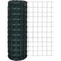 vidaXL Euro Fence 25x0.8m with Mesh Outdoor Garden Patio Panel Screen Barrier