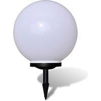 vidaXL Outdoor Pathway Lamp LED with Ground Spike Garden Pool Solar Path Light Solar Powered Ground Spot LED Lamp Floating Ball Light 40 cm