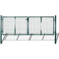 vidaXL Garden Mesh Gate Fence Door Wall Grille 289 X 75cm / 306 X 125cm