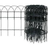 vidaXL Garden Border Fence 10x0.4m Lawn Path Grass Edging Panel Mesh Barrier