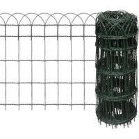 vidaXL Garden Border Fence 10x0.65m Lawn Path Grass Edging Panel Mesh Barrier