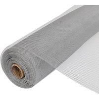 vidaXL Mesh Roll 100x1000cm Silver Aluminium Door Window Insect Control Screen
