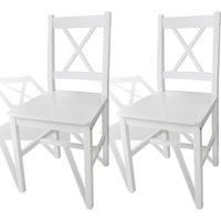 2/4/6x Dining Chairs Wood Kitchen Furniture Seat Set Multi Colours vidaXL