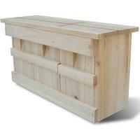 vidaXL Sparrow Nesting Box Outdoor Wildlife Bird House Cage Stand Habitat