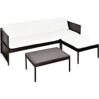 Outdoor Lounge Set 9 Pieces Garden Lounge Set Wicker Sofa Poly Rattan vidaXL