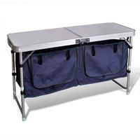 vidaXL Foldable Camping Cupboard with Aluminium Heat-resistant Waterproof