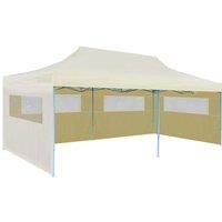 vidaXL Foldable Pop-up Party Tent 3x6m Cream Outdoor Gazebo Marquee Pavilion
