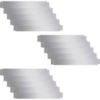 Vidaxl Set Of 15 Flexible Lawn Fence Galvanised Steel 100 X 14 cm