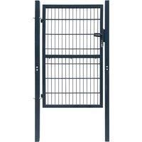 Vidaxl 2D Fence Gate single Anthracite Grey 106 X 170 Cm