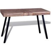 Table Reclaimed Teak Handmade Polished and Partly Painted Home Furniture vidaXL