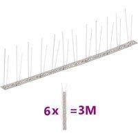 2/4/5-row Plastic Bird & Pigeon Spikes Set Pet Repellent Multi Sizes vidaXL