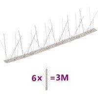 2/4/5-row Plastic Bird & Pigeon Spikes Set Pet Repellent Multi Sizes vidaXL