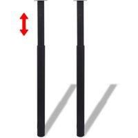 Telescopic Table Legs 710-1100mm Bar Worktop Replacement Table Trestles vidaXL