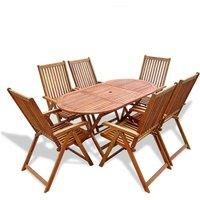 5/7/9Pcs Outdoor Wooden Dining Set Table&Chairs Set Patio Garden Furniture New