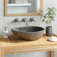 vidaXL Basin River Stone Oval 37-46 cm