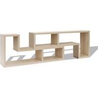 vidaXL TV Cabinet Double L-Shaped Oak