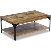 Coffee Table with Shelf Side End Table Tea Accent Couch Sofa Table vidaXL