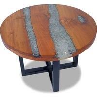 Vidaxl Coffee Table Teak Resin 60 Cm