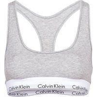 Calvin Klein modern cotton logo bralette-Grey
