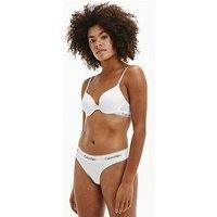 Calvin Klein Women's Modern Cotton-Thong, White (WHITE 100), XS