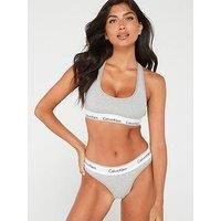 Calvin Klein Women/'s Thong String, Grey (Grey Heather 020), 32R (Manufacturer size: X-Large)