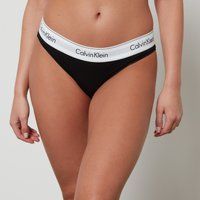 Calvin Klein Damen Slip MODERN COTTON - BIKINI, Einfarbig, Gr. 40 (Herstellergröße: L), Schwarz (BLACK 001)