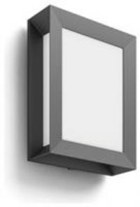 Rectangular outdoor wall lamp Karp with LED