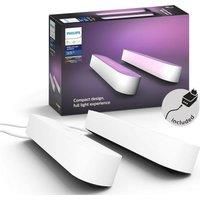 Philips Hue Play White and Colour Ambiance Smart Light Bar Double Pack Base Unit, Entertainment Lighting for TV and Gaming (Works with Alexa, Google Assistant and Apple HomeKit), White