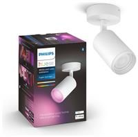 Philips Hue Fugato White & Colour Ambiance Smart Single Ceiling Spotlight LED (GU10) with Bluetooth, White, Compatible with Alexa, Google Assistant and Apple HomeKit
