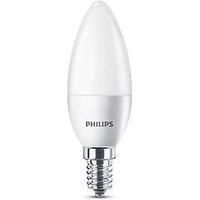 Philips LED E14 Candle Light Bulbs, 5.5 W (40 W) - Warm White, Pack of 6