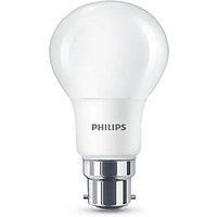 Philips LED B22 Frosted Light Bulbs, 5.5 W (40 W) - Warm White, Pack of 6