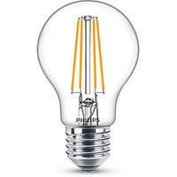 Philips LED E27 Light Bulbs, 7 W (60 W) - Warm White, Pack of 6