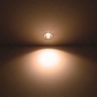 PHILIPS LED Dive Bathroom Dimmable Spotlight 2700K 5.5W IP65 [Warm White - Silver] for Wetroom, Bathroom and Kitchen Lighting