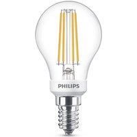 Philips LED Classic Warm Glow Dimmable Candle Lustre Light Bulb [E14 Small Edison Screw] 4.5W - 40W Equivalent, Warm White 2200K - 2700K