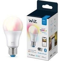 Wiz Wifi and Bluetooth LED Bulb Dimmable Colours A60 60 W E27, 2200-6500 K, 8 W (60 W Equivalent), A+