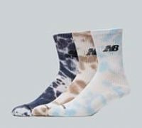 New Balance 3 Pack Mid Calf Sock - Multi - Size 4-6.5