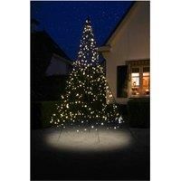 FAIRYBELL 3m Outdoor Christmas Tree - 480 Warm White Twinkling LED Lights & Pole