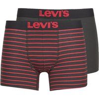 Levi/'s Men/'s Levi/'s - Men/'s Underwear Vintage Stripe Yd (2-pack) Boxer Shorts, Red Black, S UK
