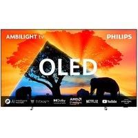 77" PHILIPS Ambilight 77OLED759/12 Smart 4K Ultra HD HDR OLED TV, Silver/Grey,Black