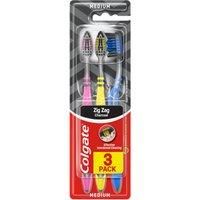 Colgate Zig Zag Charcoal Toothbrush Triple Pack