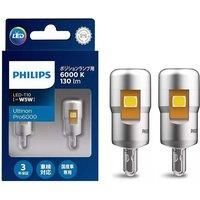 Philips LED T10 W5W 130LM Brighter Ultinon Pro6000 6000K White Car Signal Lamps Interior Plate Stop