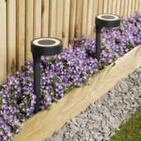 Luxform Lighting Solar LED Orange Up and Down Light - Pack of 2