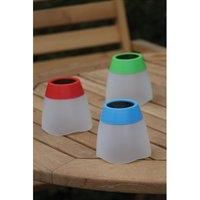 Luxform Lighting LED Solar Tumbler Table Lights in Red, Blue And Green- Display Pack of 12