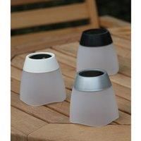 Luxform Lighting LED Solar Tumbler Table Lights in Black, Grey and White- Display Pack of 12