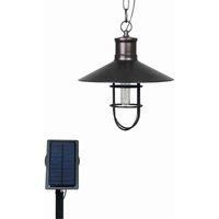 Luxform Bronze Garden Outdoor Solar LED Caledon Hanging Porch Pergola Light