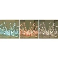 Luxform Lighting Solar 50 LED Microlight string light with Pear Effect Lights Su